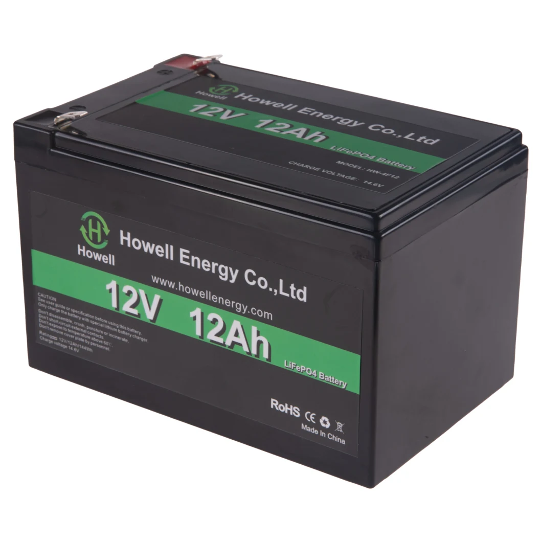 Deep Cycle 12V 10ah LiFePO4 Battery 12V 5ah 12ah Lithium Iron Phosphate Battery Rechargeable Battery