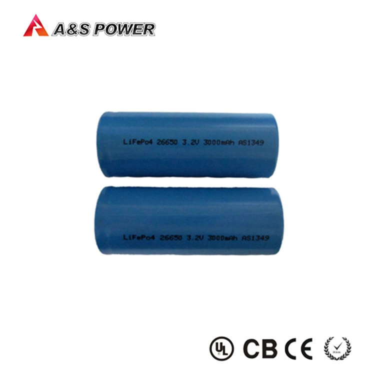 Factory CB Approval Cylindrical Lithium Ion 26650 Battery Rechargeable 3.2V 3.2ah 3200mAh 3500mAh 3800mAh LiFePO4 Battery Cell for LED Light/ Solar System