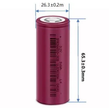 10c Constant Discharge 20c Peak Discharge Current 22650 3.2V LiFePO4 3000mAh Cells for EV Motorcycle Scooters