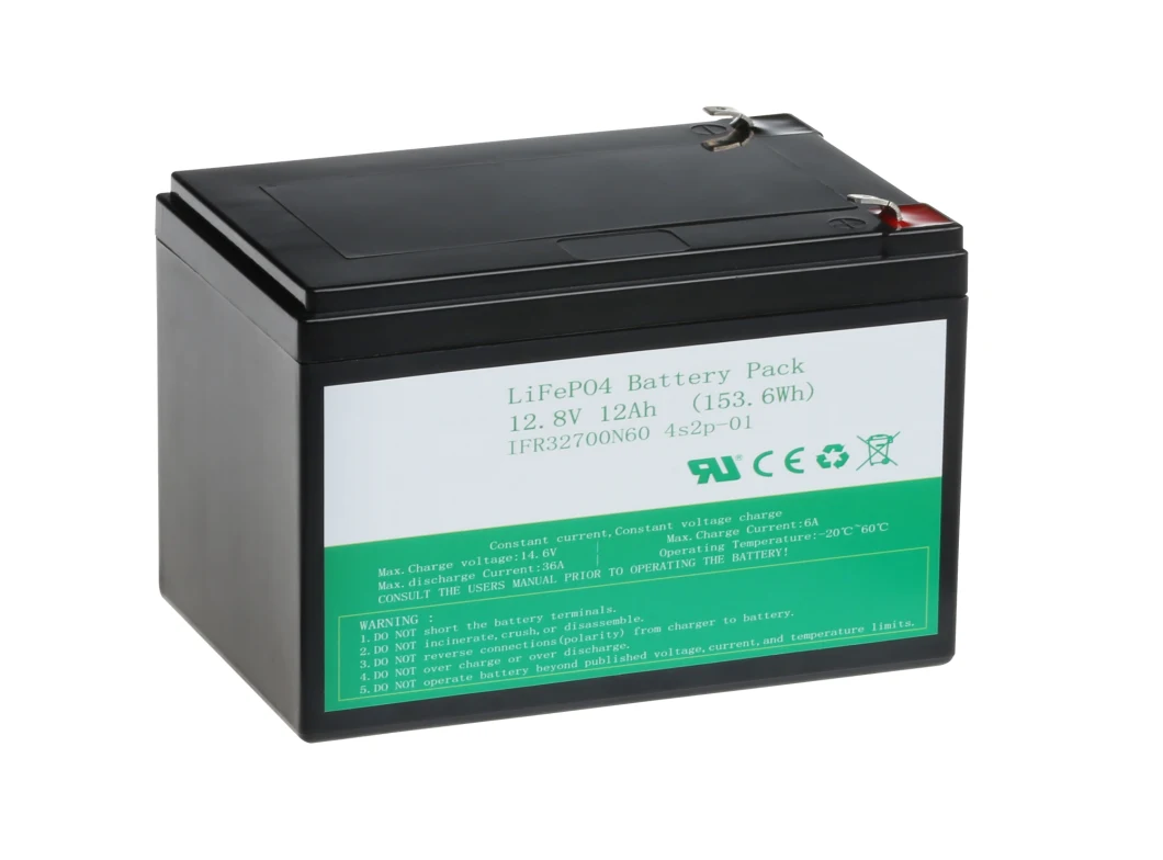 OEM Factory Customize 12V LiFePO4 Storage Battery 12.8V 10ah 12ah with ABS Case for Solar System/E-Bike/Bicycle/Scooter/Golf Trolley