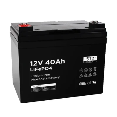 2165 12V 40ah lítio ferro fosfato LiFePO4 bateria recarregável com carregador BMS