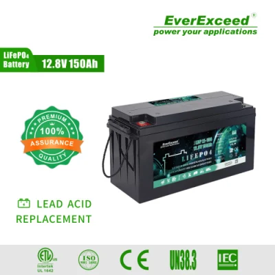 Ciclo profundo recarregável Li Ion 12V/24V 100ah/150ah/200ah LiFePO4 Lithium Ion Battery/Battery Pack para Solar/Agv/EV