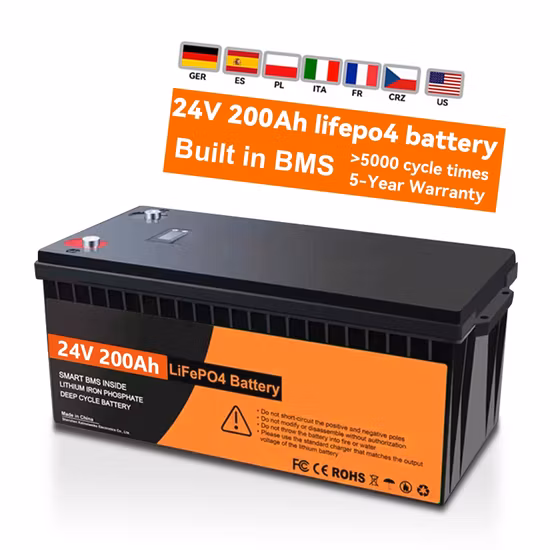 Bateria de íon de lítio 8s3p 24V 300ah EV 7680wh 24V LiFePO4 bateria